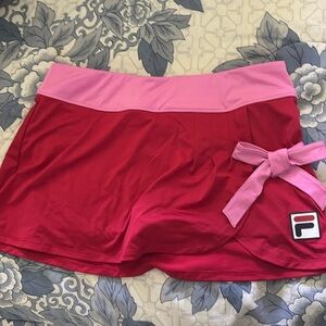 Cute red and pink Fila Top and skort set. Brand new still in package :)))